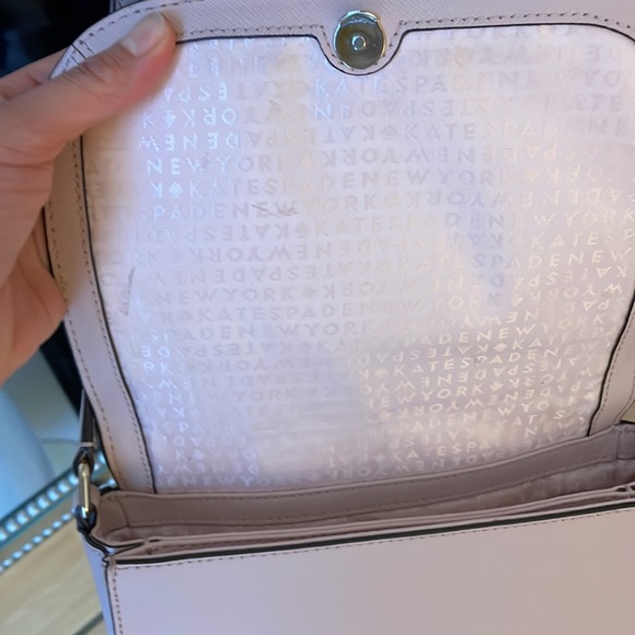 Kate spade blush pink purse Diamond studs girly - Picture 4 of 7